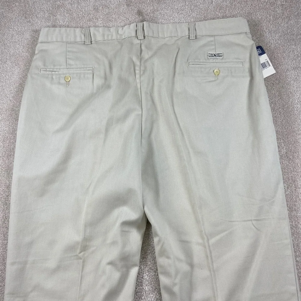 Polo by Ralph Lauren Men’s Light Khaki Pleated Chinos